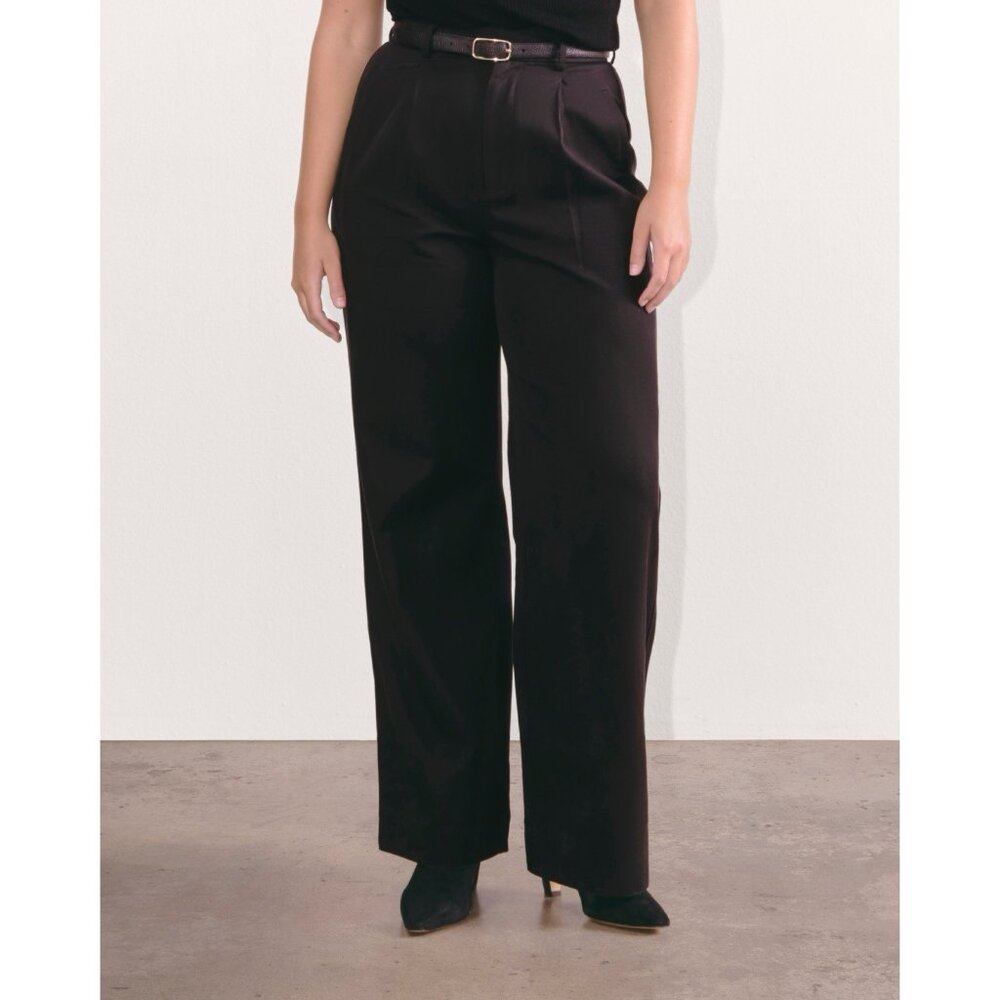 Everlane Black Draper Pants in Buttersmooth, 10S